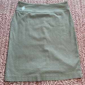 Margaret M Sage Green Pencil Skirt